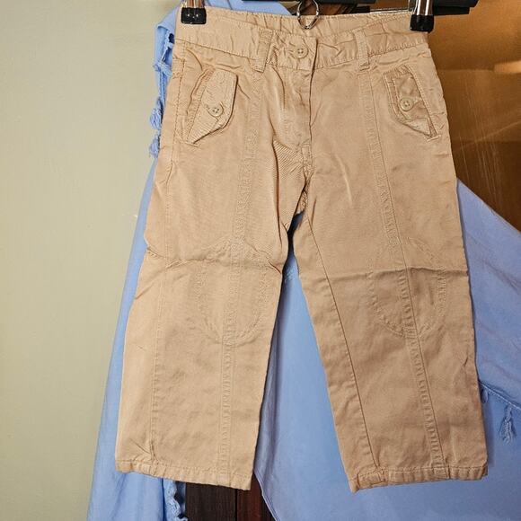 Janie and Jack Girls Wide Leg Khakis - Picture 1 of 4